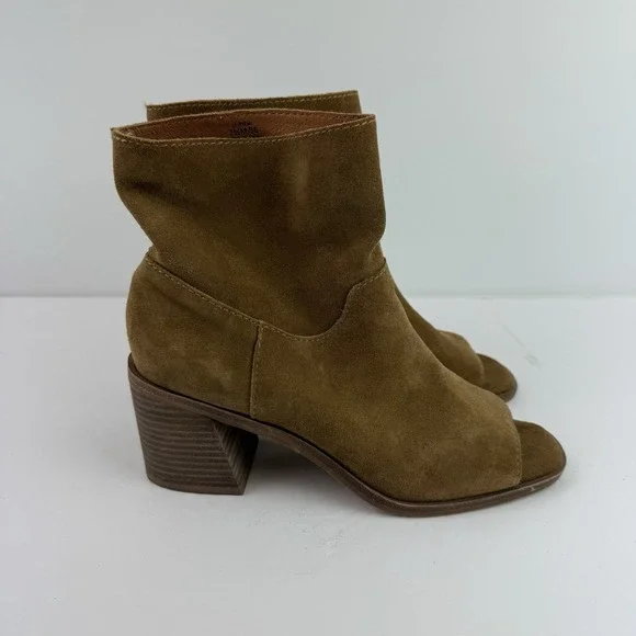 Lucky Brand Ryemi Tan Soft Suede booties size 7.5 M MSRP $130 - Picture 7 of 14